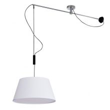 Malaga lampa sufitowa 1x60W E27 230V Z BIALYM ABAZUREM